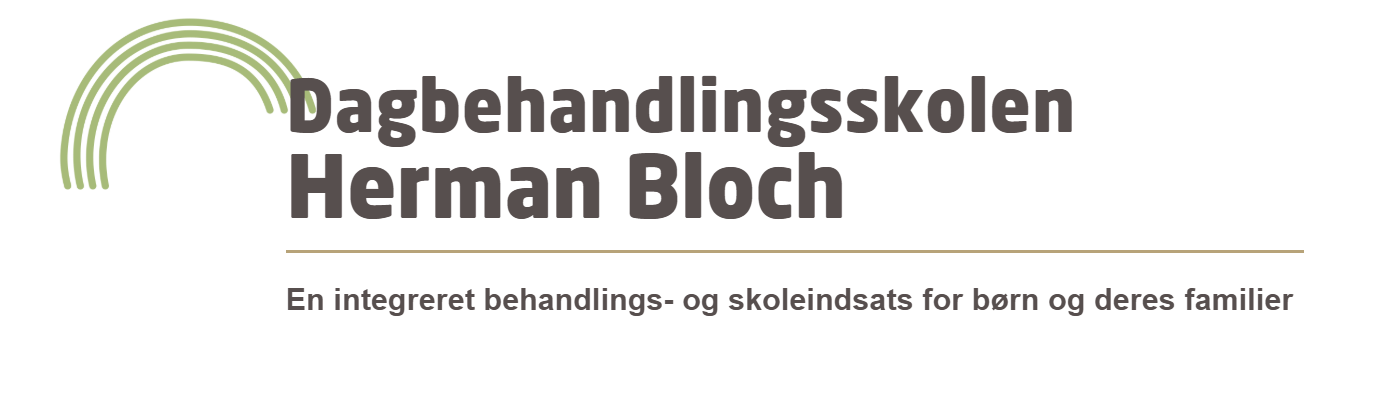 PNG eksport af horisontalt Herman Bloch logo med spejlvendt bue
